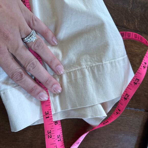 NWT A New Day Stretch High Waisted Wide Leg Cargo Pants Cream Women's Size 6 - Picture 12 of 12